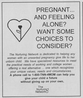 This is an ad in the Ring Tum Phi from a fake abortion clinic letting people know that they can get support if they have an unwanted pregnancy.