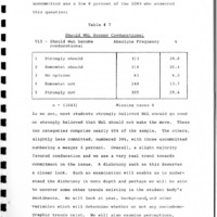 Thesis produced by student David Bowen in 1983 surveying faculty, students, and alumni on the issue of coeducation.