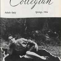 The Southern Collegian's Springs 1964 Edition cover has a woman lying on her side, with the text "adults only."